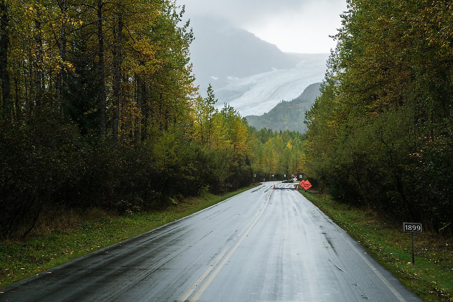 Exit Glacier Road. Kenai Fjords National Park.  ()