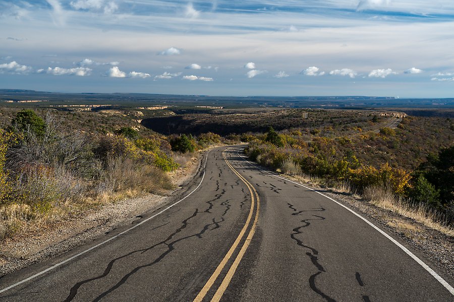 Wetherill Mesa Road. Mesa Verde National Park.  ()