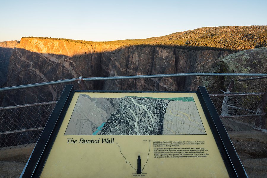 Painted Wall. Black Canyon of the Gunnison National Park.  ()