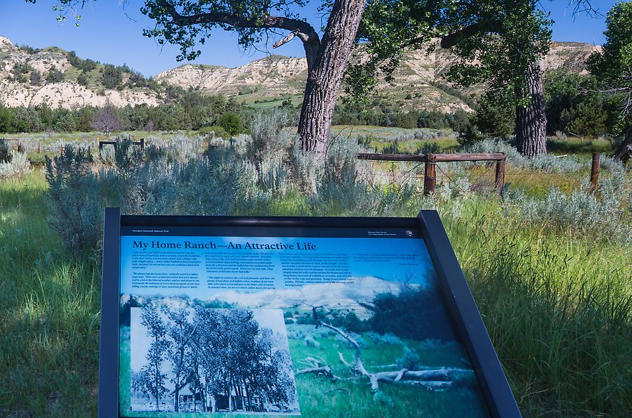 Roosevelt Elkhorn Ranch site. Theodore Roosevelt National Park.  ()