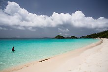 Trunk Bay beach. Virgin Islands National Park.  ( )