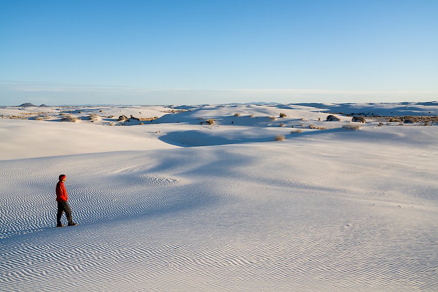 Sand dunes. White Sands National Park.  ()