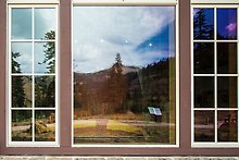 Forest and Peaks, Visitor Center. Lassen Volcanic National Park.  ( )