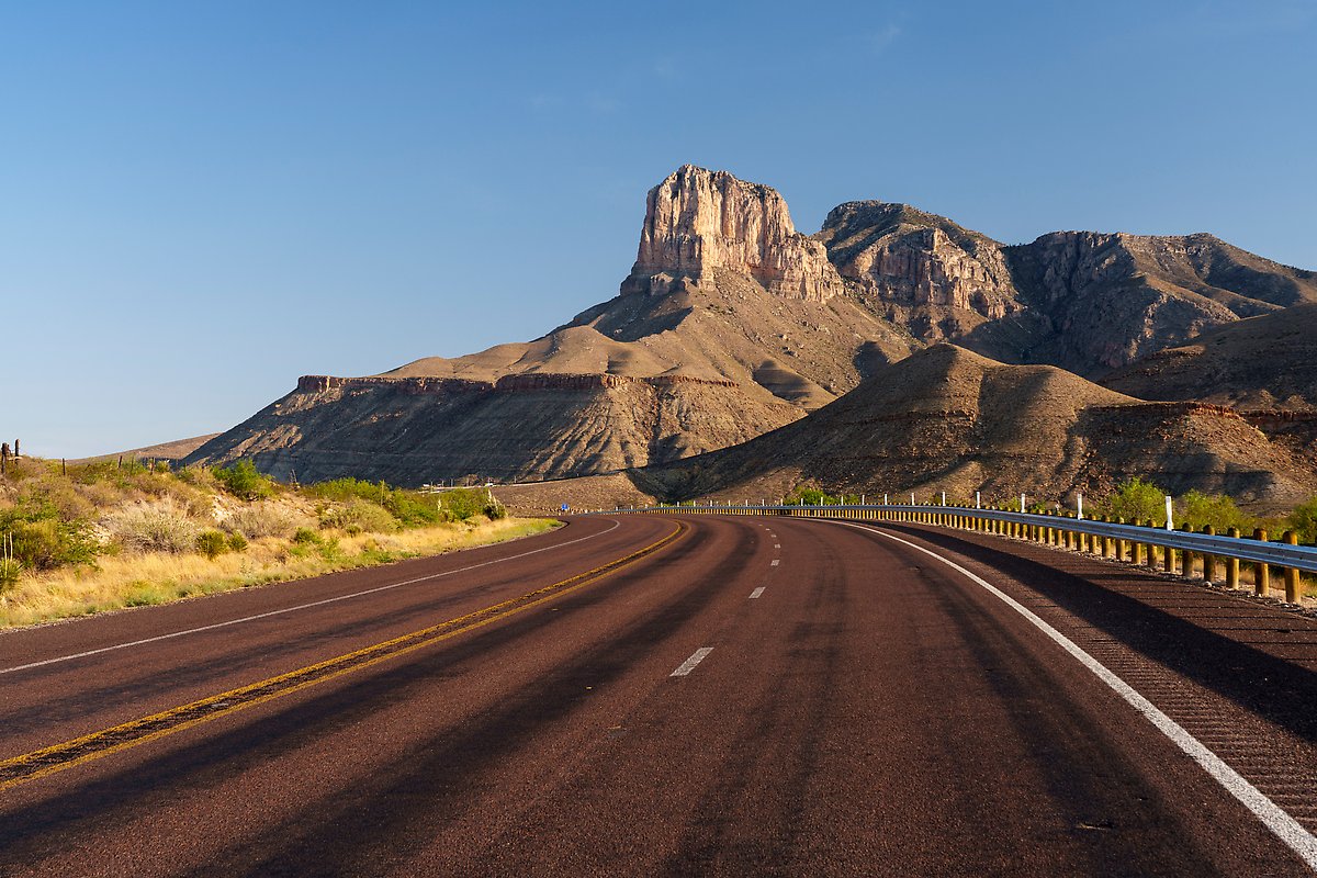 Highway 62. Guadalupe Mountains National Park.  ()